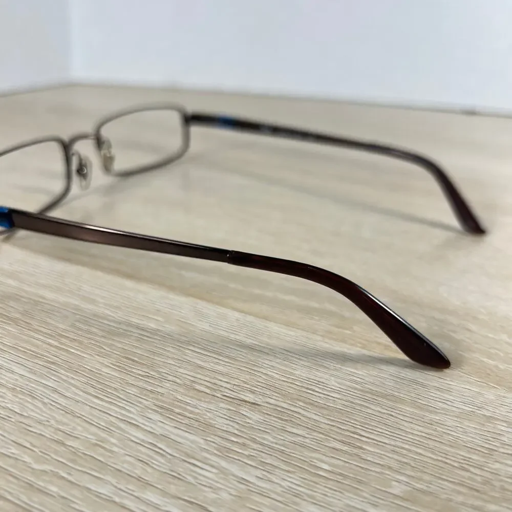 Ray-Ban RB6076 2511 Brown Metal Full Rim Eyeglasses 49-19 135 FRAMES ONLY